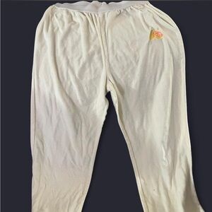 Cream Lounge Pants with Citrus Patch